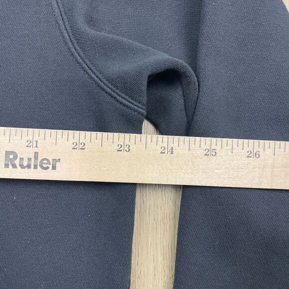 G Star Raw Sweatshirt Mens Large Black 90s Crewneck Designer Fleece Spell Out - Picture 9 of 11
